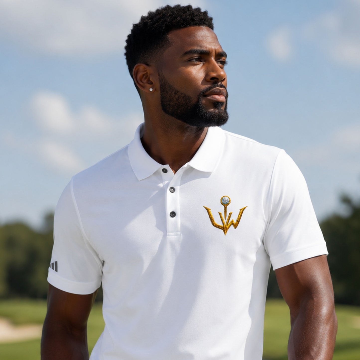 Embroidered Male Uncharted Wood Adidas Polo