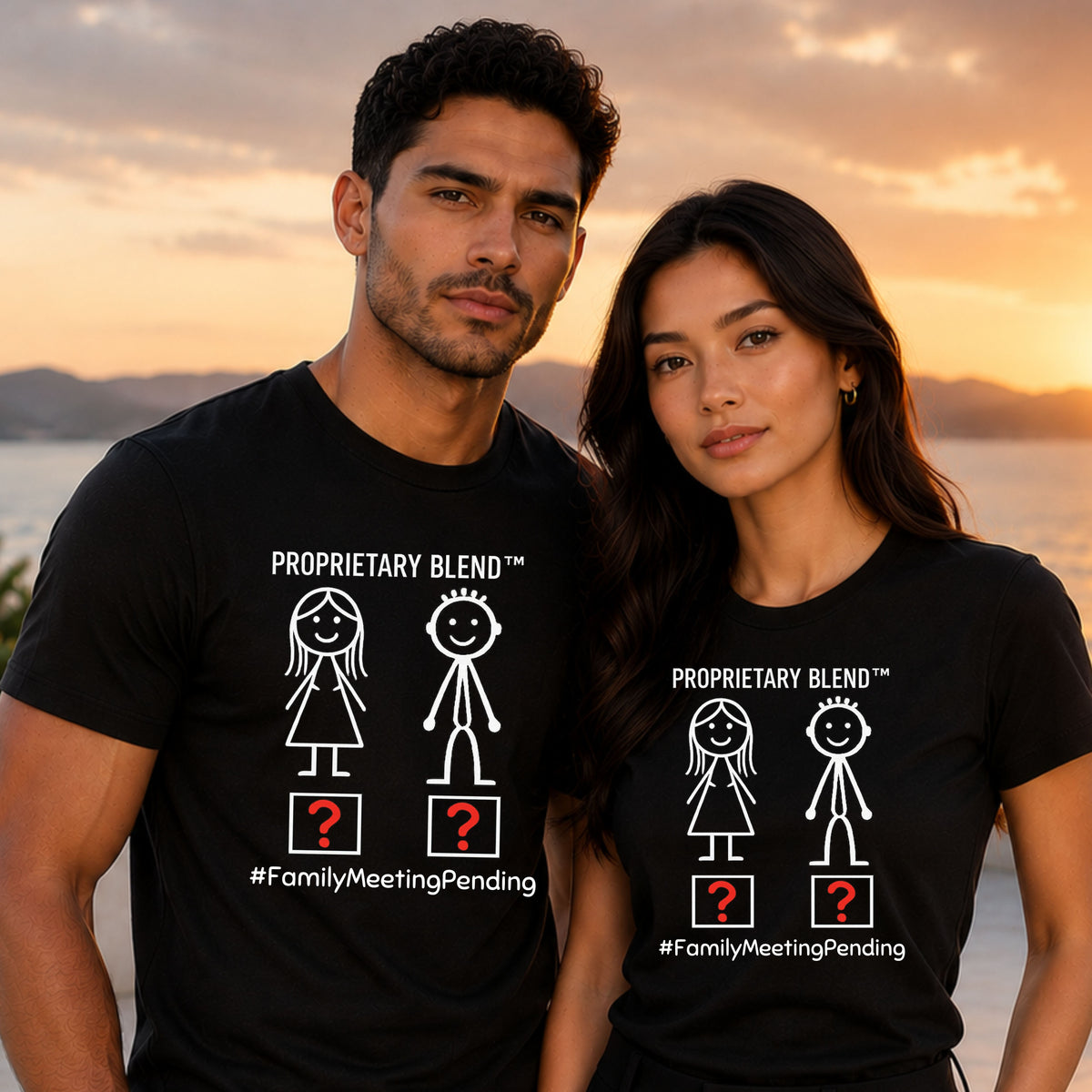 Family Meeting Pending T‑Shirt 'Proprietary Blend' Design